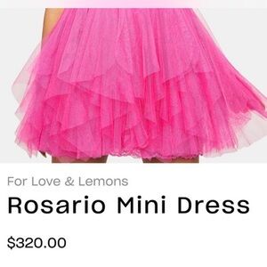 FOR LOVE AND LEMONS ROSARIO DRESS